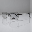 Jossen 2342 Men Eyeglasses – Rimless Titanium Frame